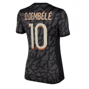 Lacne Ženy Futbalové dres Paris Saint-Germain Ousmane Dembele #10 2023-24 Krátky Rukáv - Tretina